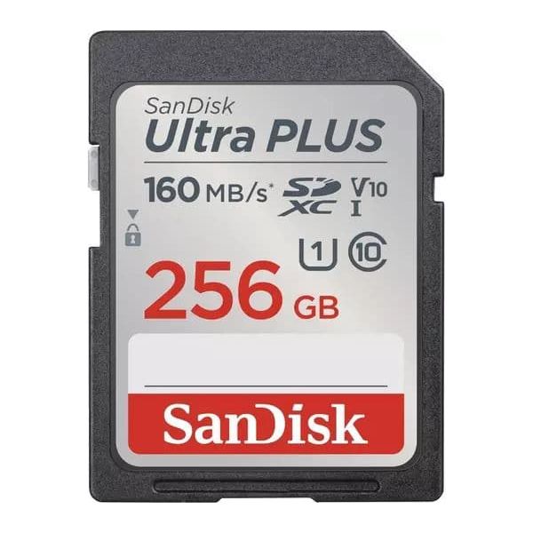 SANDISK Ultra Plus Class 10 SDXC - Up-To 160MB/S - 256 GB - 1
